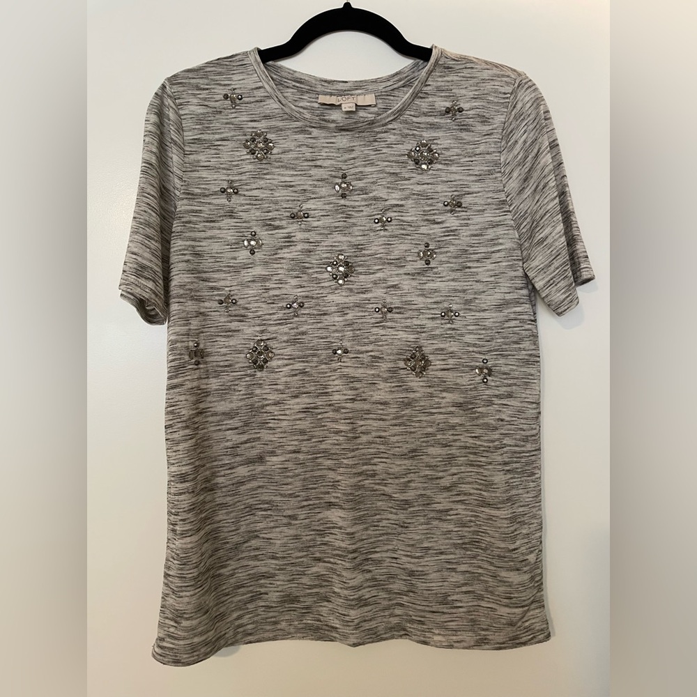 Embellished Short Sleeve Top